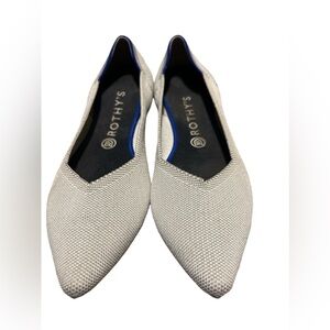 Rothy’s Point Dove Grey Knit Ballet Flat Women’s 11